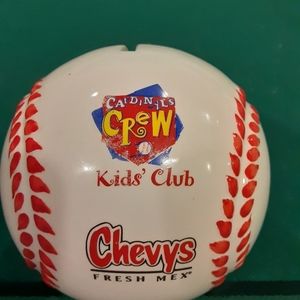 St. Louis Cardinals Crew Kids Club Baseball Bank SGA Stadium Giveaway